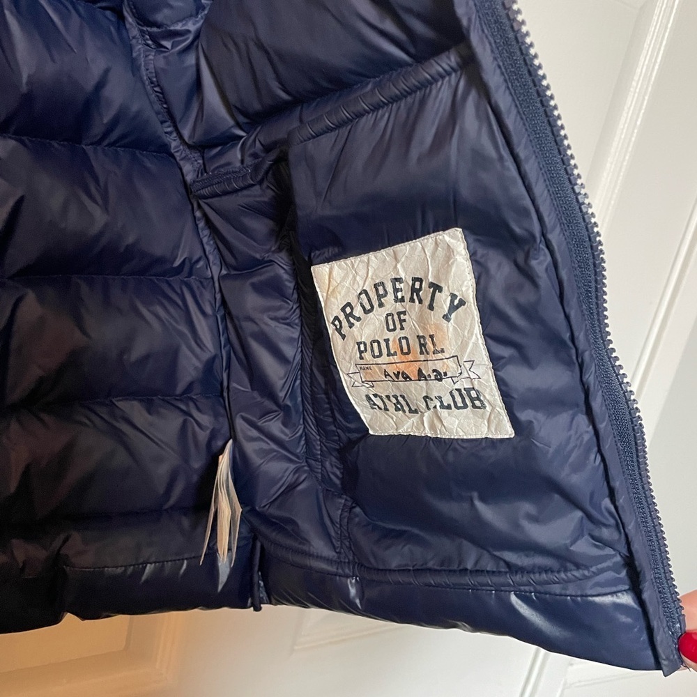 Polo Ralph Lauren insulated puffer jacket girls size M (8/10) - Picture 6 of 7